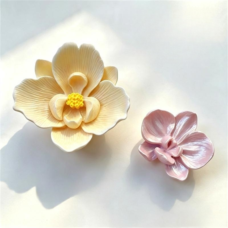 Potsticker Mold - Cetakan Silikon Anggrek Kupu-kupu 3D, Cetakan