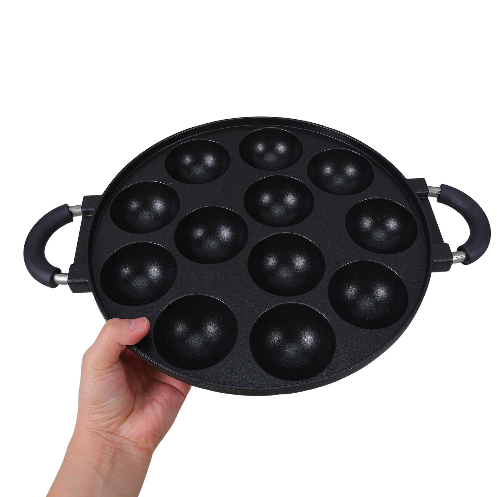 Takoyaki Grill Plate - Pembuat Takoyaki 12 Lubang, Wajan Takoyaki