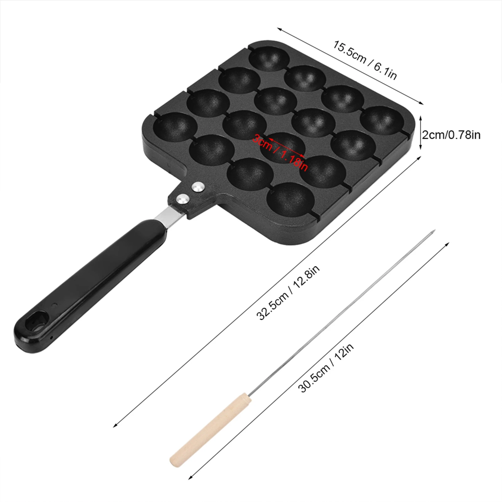 Wajan Panggang Takoyaki Anti L - Takoyaki Grill Plate ulasan dan harga