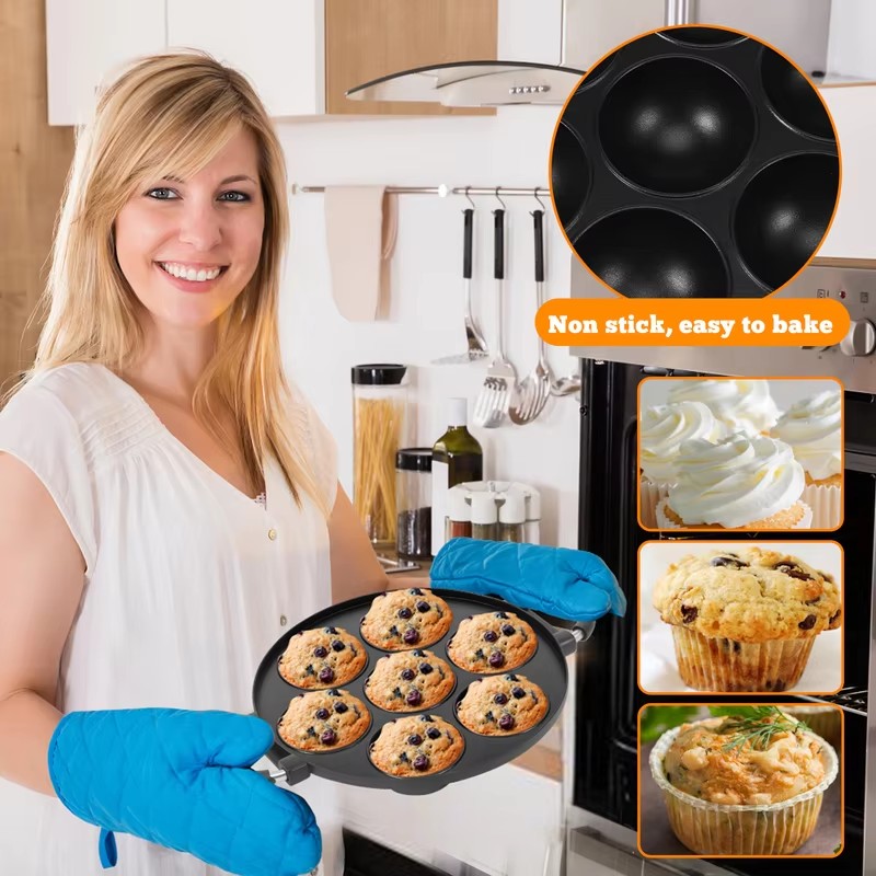 Cetakan Aluminium 7 Lubang unt - Takoyaki Grill Plate ulasan dan harga